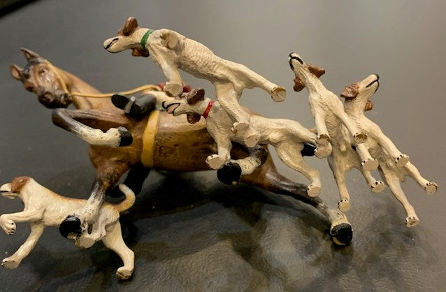 Parforce With 5 Dogs | Viennese Bronze