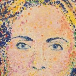 Art | Hillary Clinton Portrait | Giclee on Canvas by Sue Israel | 10" x 8"
