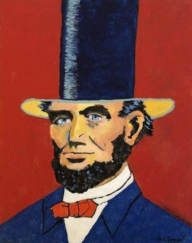 Art | Classic Abe Lincoln | Acrylic Painting by Sue Israel | 30" x 24"