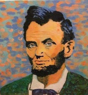 Art | Abraham Lincoln 16th | Giclee by Sue Israel | 11" x 11"