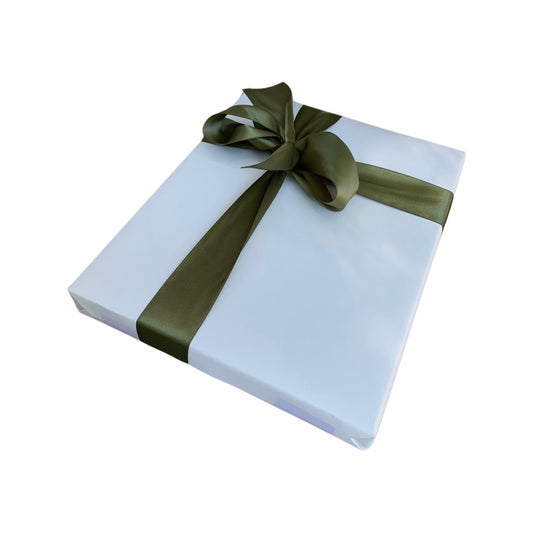 Sample Gold Engraving | Gold Stamp | JFK | TO JANICE | WITH LOVE | Gift Wrap