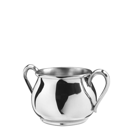 Baby Cup | Bulged Baby Cup with Double Handle | 5 oz. | Pewter | Made in USA | Sterling and Burke-Baby Cup-Sterling-and-Burke