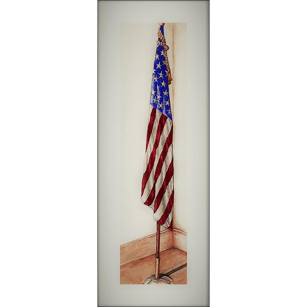 Morning Pledge Giclee #7 | Signed and Numbered Giclee | Carole Moore Biggio | 6 by 15 Inches-Giclee Print-Sterling-and-Burke