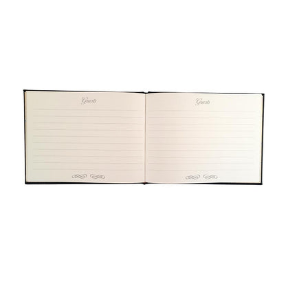 Guest Book Personalization Samples, 7 by 9 Inches | Calf Leather | Made in England-Guest Book-Sterling-and-Burke