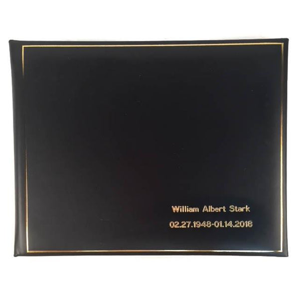 Guest Book Personalization Samples, 7 by 9 Inches | Calf Leather | Made in England-Guest Book-Sterling-and-Burke