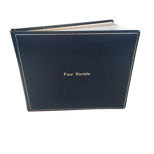 Guest Book Personalization Samples, 7 by 9 Inches | Calf Leather | Made in England-Guest Book-Sterling-and-Burke
