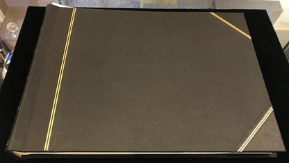 Leatherbound Scrapbook | Photo Album | Charing Cross | With Tissue Paper | 10" x 14"-Photo Album-Sterling-and-Burke