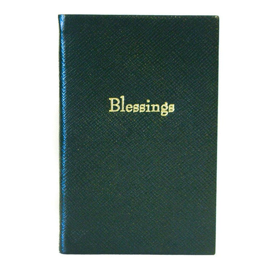Crossgrain Leather Notebook, 6x4, "Blessings"-Titled Notebooks-Sterling-and-Burke