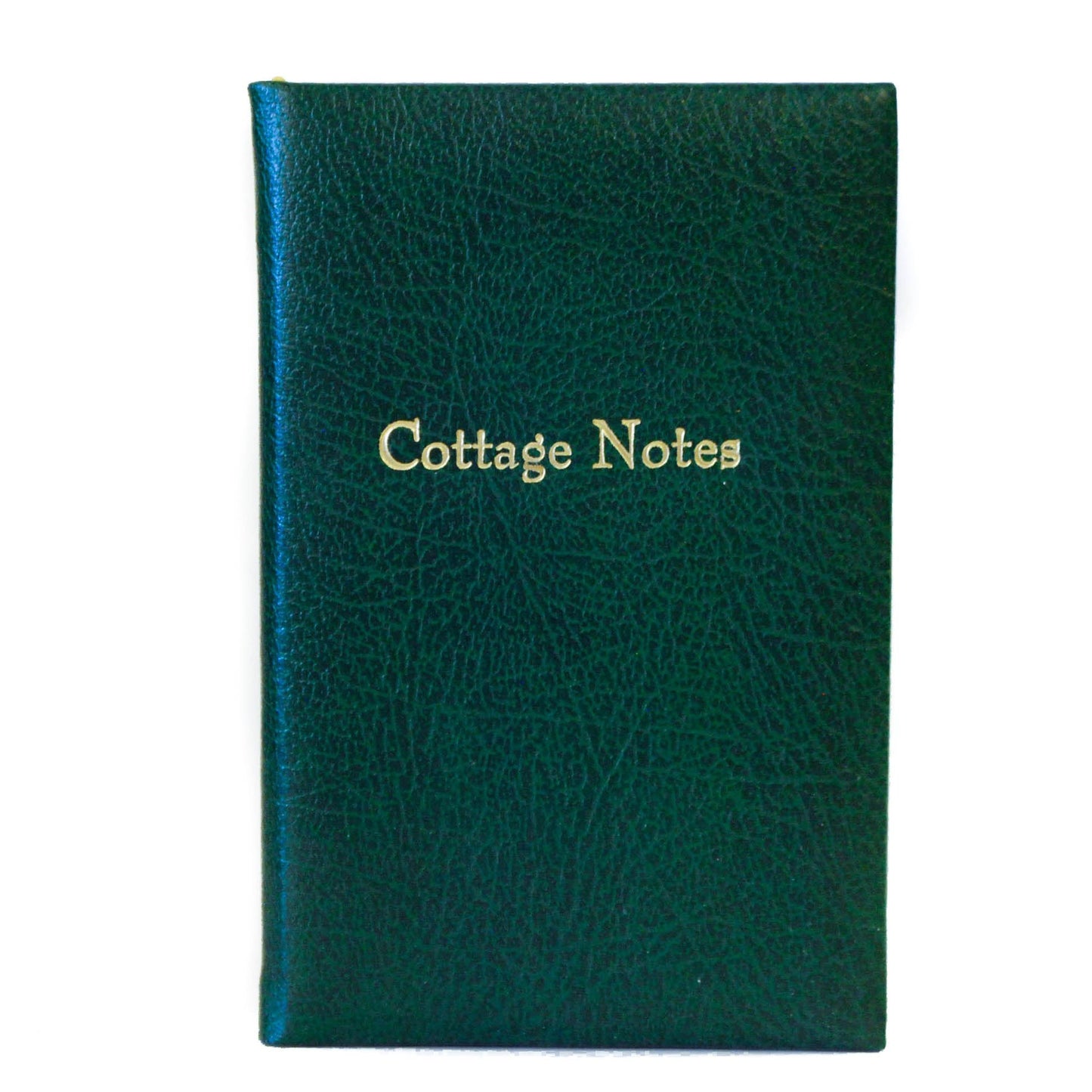 Buffalo Calf Notebook, 7x4, "Cottage Notes"-Titled Notebooks-Sterling-and-Burke