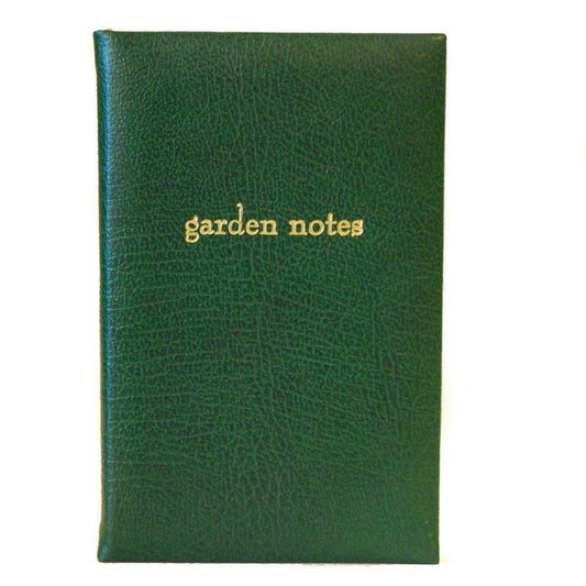 Leather Notebook, 7x4, "Garden Notes" | Buffalo Calf | Charing Cross-Titled Notebooks-Sterling-and-Burke