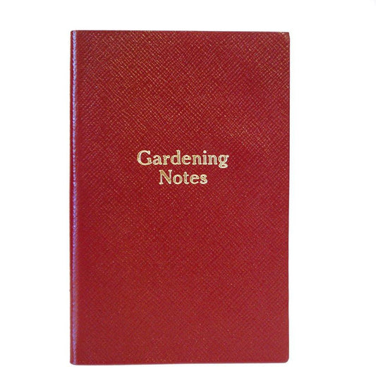 Crossgrain Leather Notebook, 7x4, "Garden Notes"-Titled Notebooks-Sterling-and-Burke