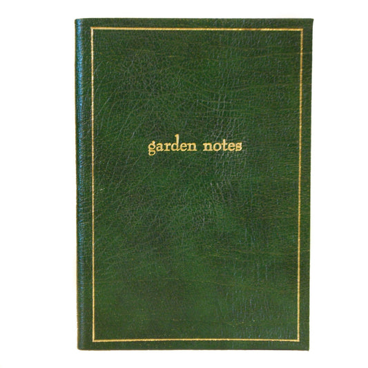 Leather Notebook, 8x6, "Garden Notes" | Buffalo Calf | Charing Cross-Titled Notebooks-Sterling-and-Burke