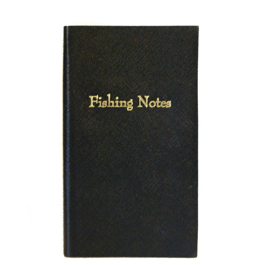 Crossgrain Leather Notebook, 7x4, "Fishing Notes"-Titled Notebooks-Sterling-and-Burke