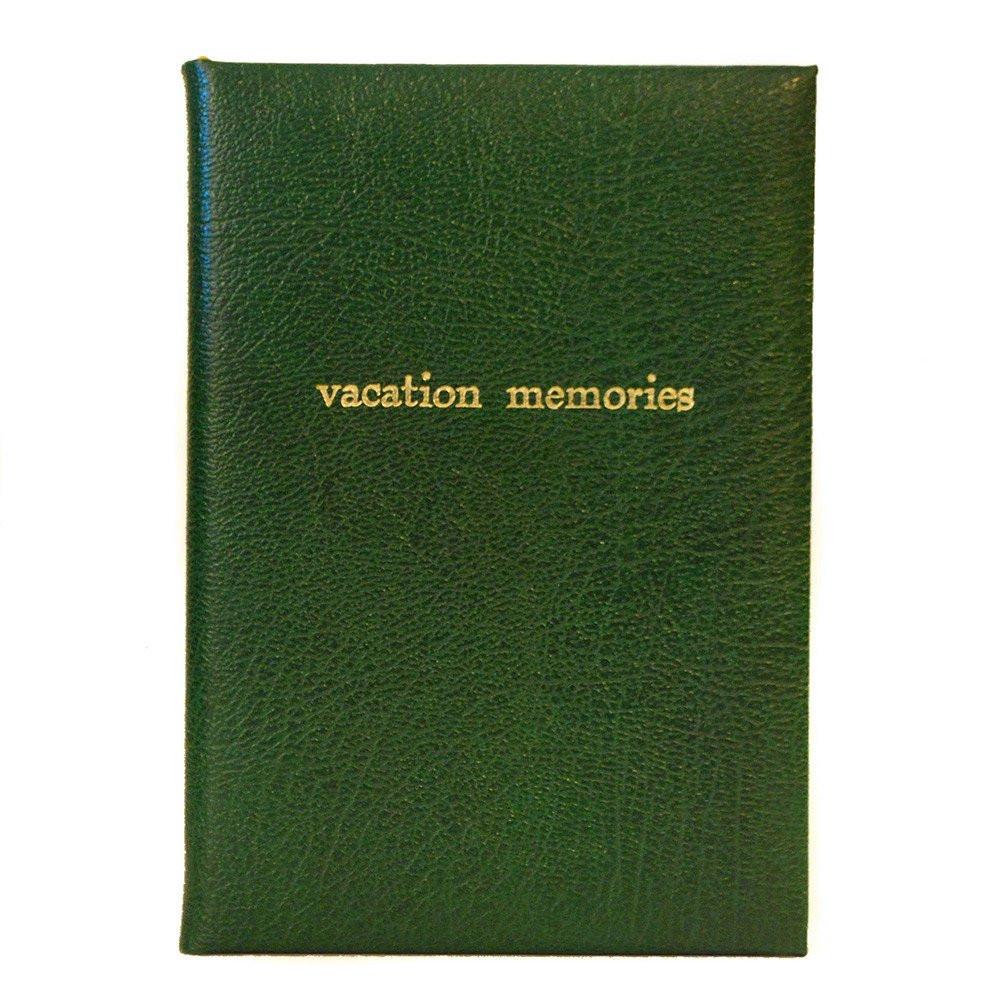 Leather Notebook, 8x6, "Vacation Memories" | Buffalo Calf | Charing Cross-Titled Notebooks-Sterling-and-Burke