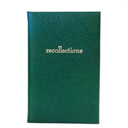 Leather Notebook, 7x5, "Recollections" | Buffalo Calf | Charing Cross-Titled Notebooks-Sterling-and-Burke