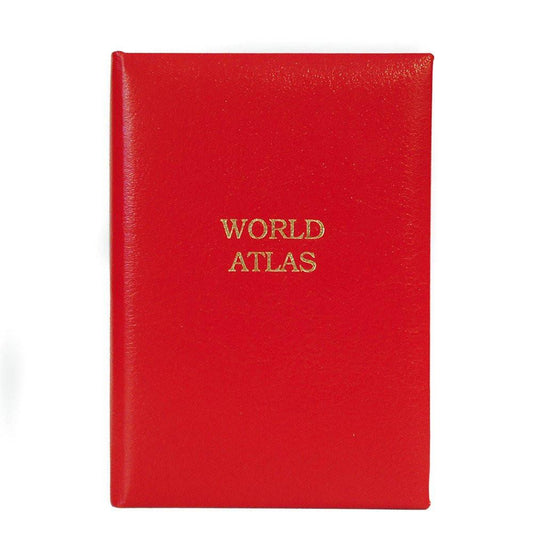 Harper Collins Mini World Atlas bound in Leather by Charing Cross & Co.-Atlas-Sterling-and-Burke