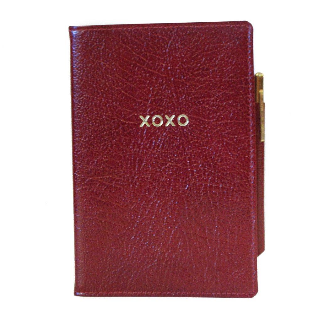 Leather Cover with Removable Notes, 6x4, "XOXO"-Titled Notebooks-Sterling-and-Burke