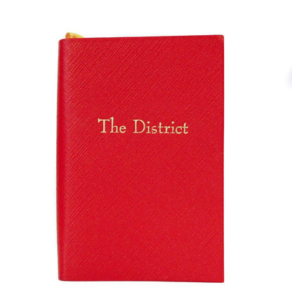 Crossgrain Leather Notebook, 6x4, "The District"-Titled Notebooks-Sterling-and-Burke