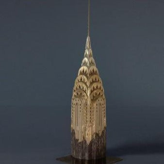 Limited Edition Chrysler Building Sculpture | Custom Chrysler Building Plaster Model | Extraordinary Quality and Detail | Made in England | Timothy Richards-Desk Accessory-Sterling-and-Burke