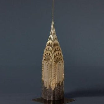 Limited Edition Chrysler Building Sculpture | Custom Chrysler Building Plaster Model | Extraordinary Quality and Detail | Made in England | Timothy Richards-Desk Accessory-Sterling-and-Burke