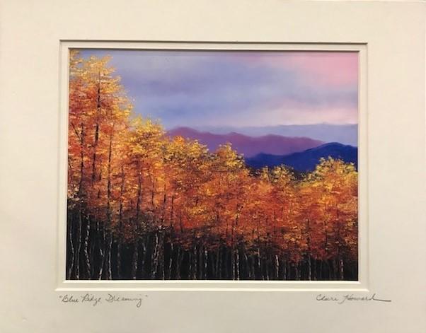 Art | Blue Ridge, Dreaming | Giclee with Mat, Hand Signed by Claire Howard | 11" x 14"-Giclee Print-Sterling-and-Burke