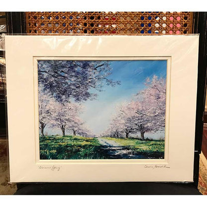 Art | Glorious Spring | Springtime in Washington | Giclee | Hand Signed by Claire Howard | 8" x 10"-Giclee Print-Sterling-and-Burke