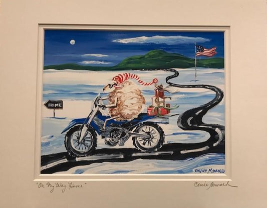 Art | On My Way Home | Giclee With Mat Hand Signed by Claire Howard | 11" x 14"-Giclee Print-Sterling-and-Burke