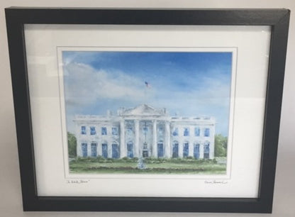 The White House | Gallery at Sterling & Burke Ltd | 12" x 15" | Artist Claire Howard