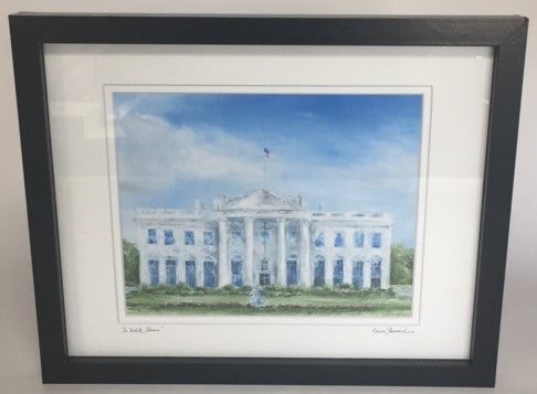 The White House | Gallery at Sterling & Burke Ltd | 12" x 15" | Artist Claire Howard