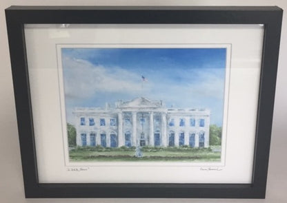 The White House | Gallery at Sterling & Burke Ltd | 12" x 15" | Artist Claire Howard