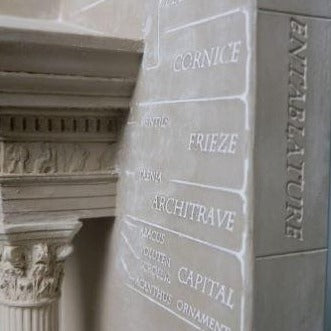 Corinthian Order Bookends Sculpture Set | Custom Corinthian Order Plaster Model | Extraordinary Quality and Detail | Made in England | Timothy Richards-Desk Accessory-Sterling-and-Burke