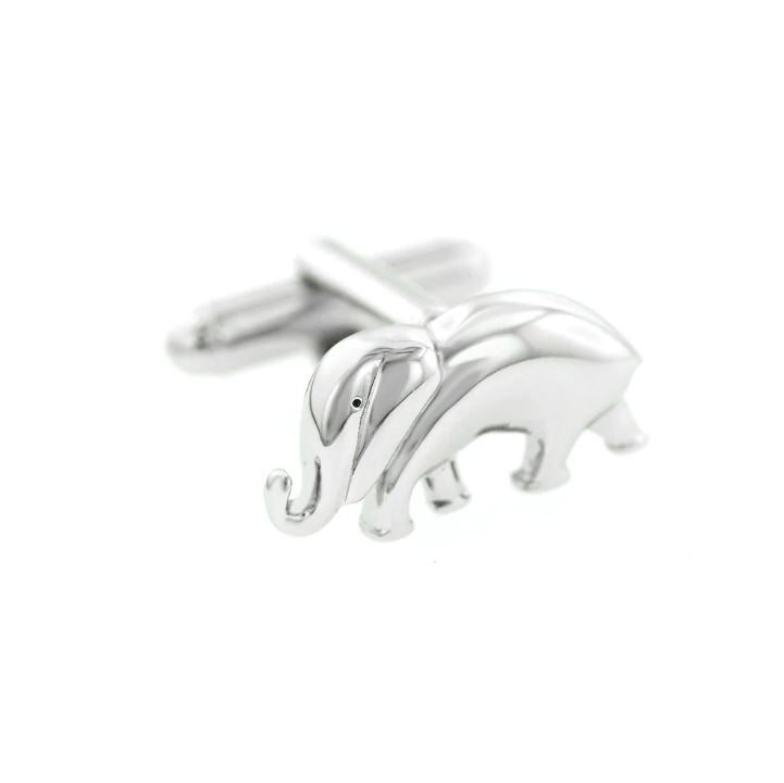 Republican Elephant Cufflinks | GOP Elephant Cufflinks Manufactured in USA | Silver Finish and Gold Finish