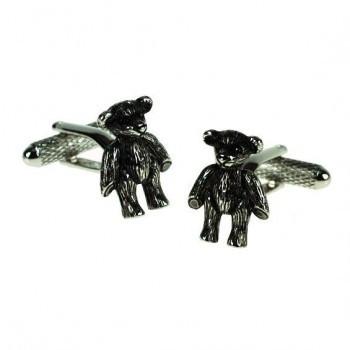 Teddy Bear Cufflinks-Cufflinks-Sterling-and-Burke