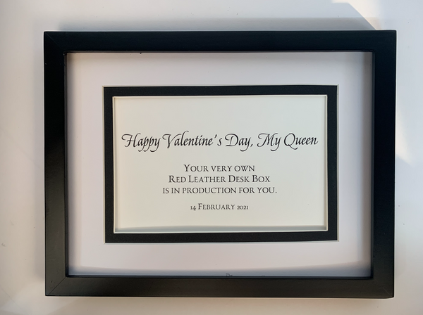 Gift Frame | Valentine's Day Gift that cannot be ready in time...