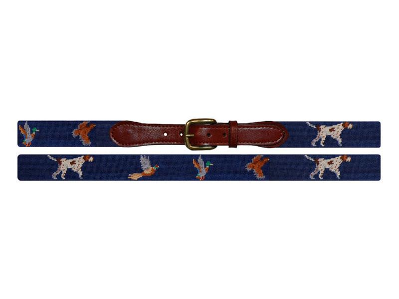 Needlepoint Collection | Bird Dog Needlepoint Belt | Smathers and Branson-Belt-Sterling-and-Burke