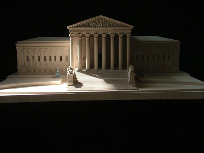 DC Supreme Court Sculpture | Custom Supreme Court Plaster Model | Made in England | Timothy Richards