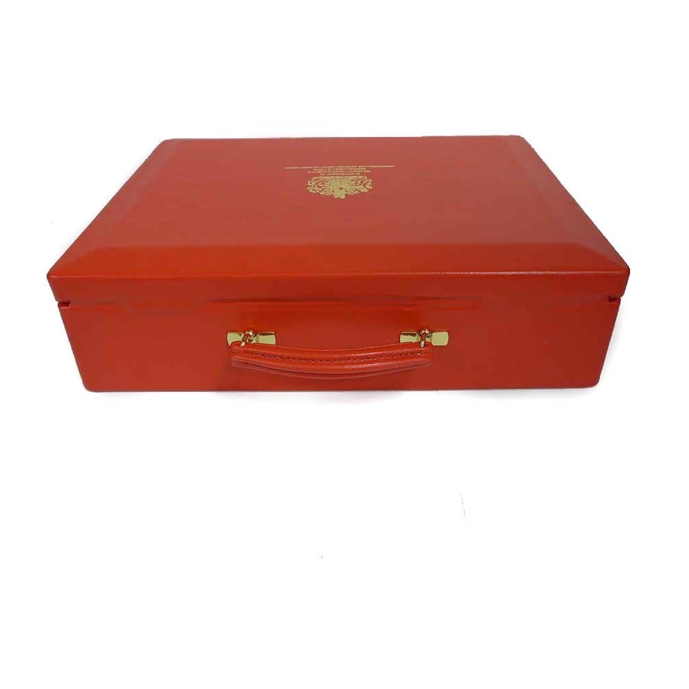 Despatch Red Leather Box | Custom British Dispatch Box | Bespoke Produ ...