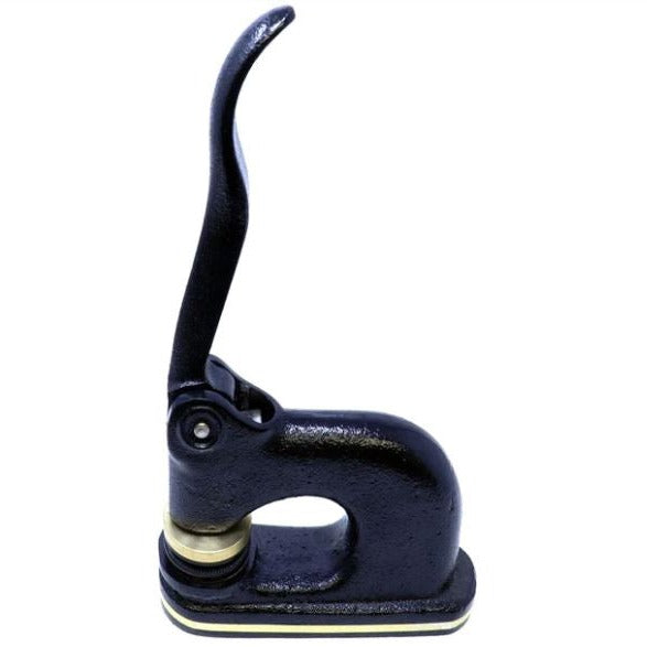 Paper Embosser | Black Cast Iron with Brass | Embosser with Finest Quality Brass Die