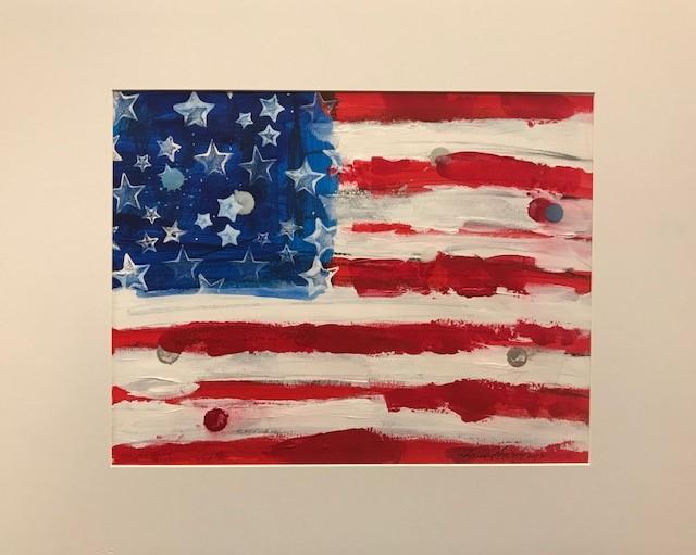 Art | America-17-DC | Acrylic on Paper by Fabiano Amin | 11" x 14"-Acrylic on Paper-Sterling-and-Burke