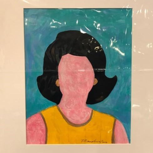 Art | Jackie Kennedy, Our First Lady |  Original Acrylic on Paper by Fabiano Amin | 20" x 16"