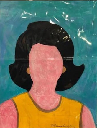 Art | Jackie Kennedy, Our First Lady |  Original Acrylic on Paper by Fabiano Amin | 20" x 16"