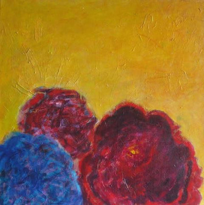 Art | Flowers, Gardens & C'est La Vie 2 | Original Acrylic on Gallery Canvas by Fabiano Amin | 24" x 24"-Acrylic Painting-Sterling-and-Burke