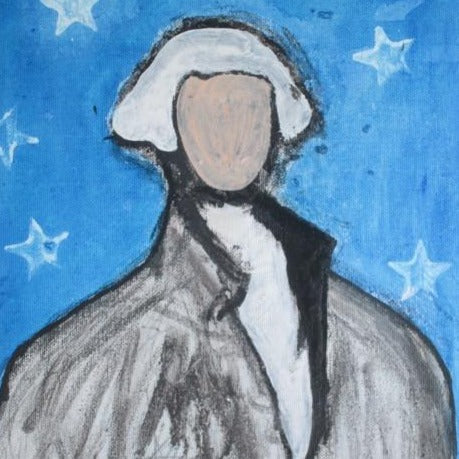 Art | George | Acrylic Mixed on Canvas by Fabiano Amin | 12" x 9"
