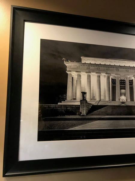 Art | Lincoln Memorial At Night by Frank Lee Ruggles | 36" x 55"-Photography-Sterling-and-Burke