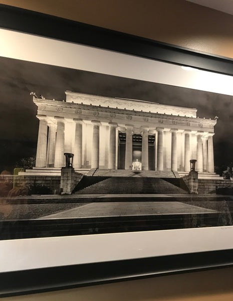 Art | Lincoln Memorial At Night by Frank Lee Ruggles | 36" x 55"-Photography-Sterling-and-Burke