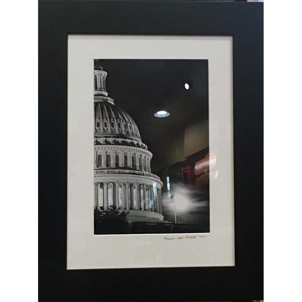 Capitol with Sunrise and US Flag, Photograph, 16 by 20 inches by Frank Ruggles-Photography-Sterling-and-Burke