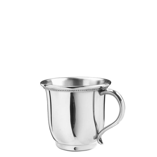 Baby Cup | Georgia Baby Cup with Handle | 5 oz. | Solid Pewter | Made in USA | Sterling and Burke-Baby Cup-Sterling-and-Burke