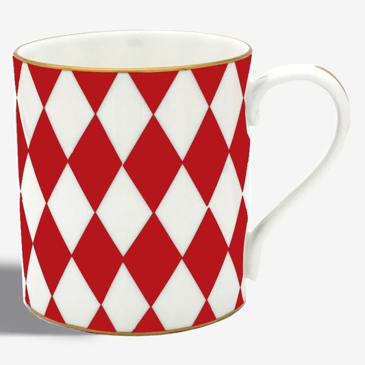 Halcyon Days Parterre Mug in Red