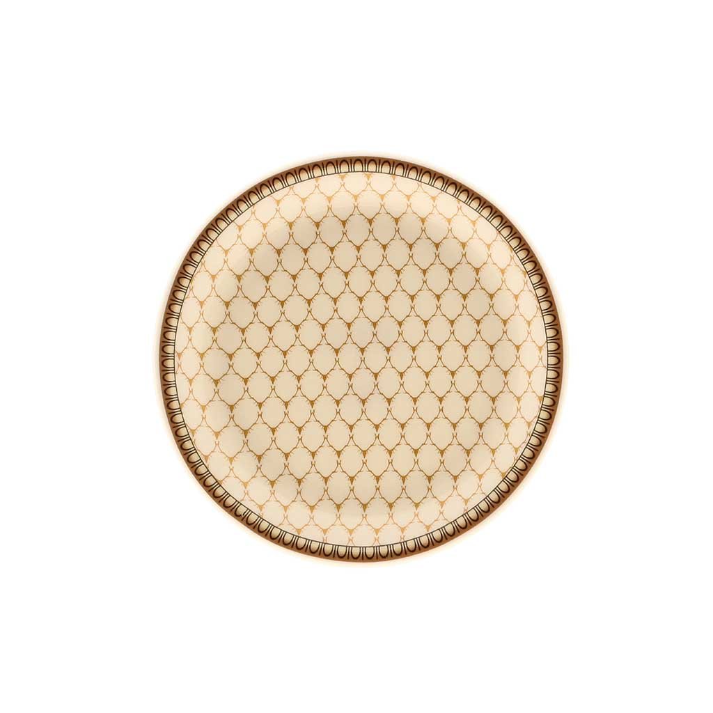 Halcyon Days Antler Trellis Coasters in Ivory, Set of 4-Bone China-Sterling-and-Burke