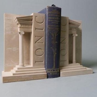 Iconic Order Bookends Sculpture Set | Custom Iconic Order Plaster Model | Extraordinary Quality and Detail | Made in England | Timothy Richards-Desk Accessory-Sterling-and-Burke